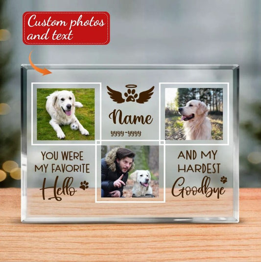 🐾🌈  Personalised Acrylic Memorial Plaque  🌈🐾