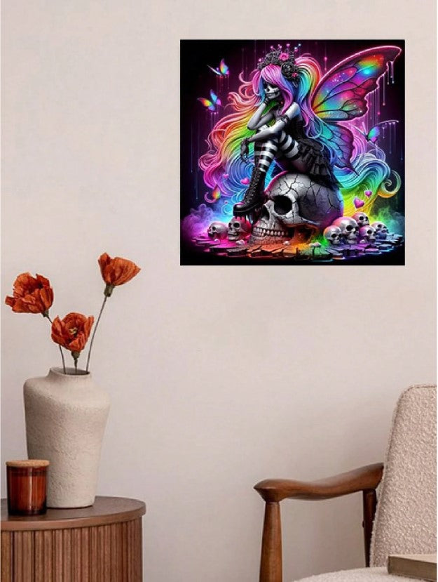 🌈 Punk Neon Fairy Skeleton Diamond Painting Kits 🌈