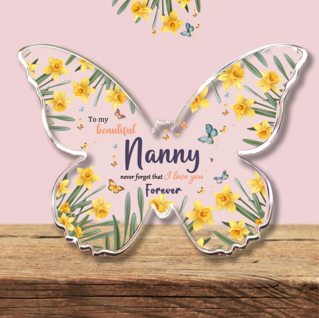 🌻🦋 Yellow Butterfly Acrylic Family Plaques (3 To Choose From!) 🌻🦋