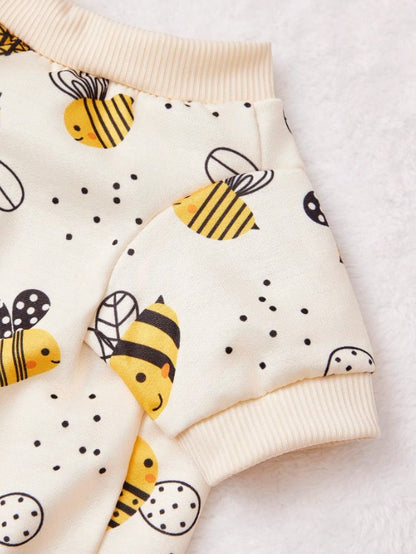 🐝 Cute Bee Print Pet Jumper 🐝