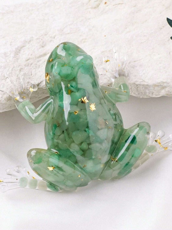 🐸 Crystal-Filled Resin Frogs 🐸