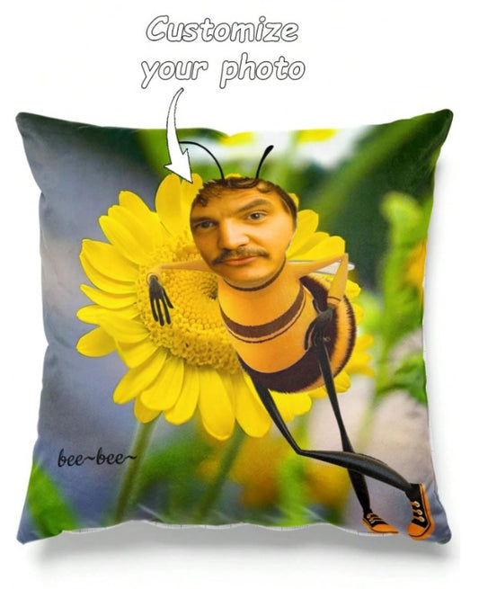 🐝😂 1pc Personalised Bee Cushion Cover 😂🐝