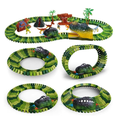113pc Dinosaur Toys Race Track