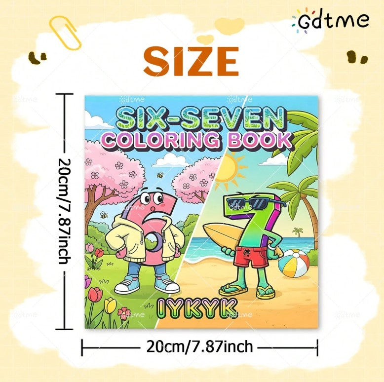 🎨 6 7 Colouring Book 🎨