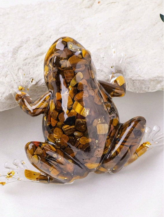 🐸 Crystal-Filled Resin Frogs 🐸