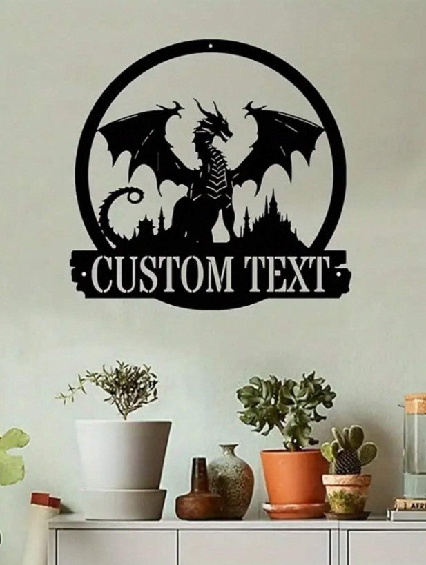 🐉 Personalised Dragon Iron Signs
