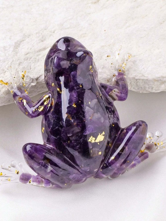 🐸 Crystal-Filled Resin Frogs 🐸