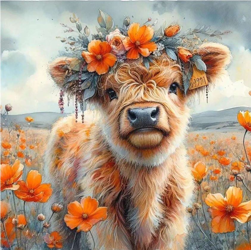 🐮  Highland Cow Diamond Paintings (3 Designs!) 🐮