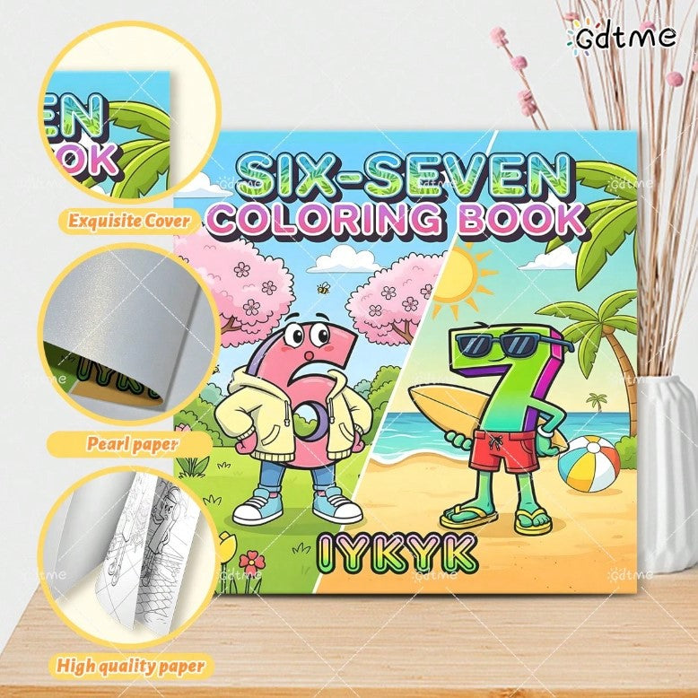 🎨 6 7 Colouring Book 🎨