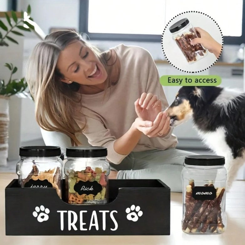 🐾 Wooden Pet Treat Holder 🐾