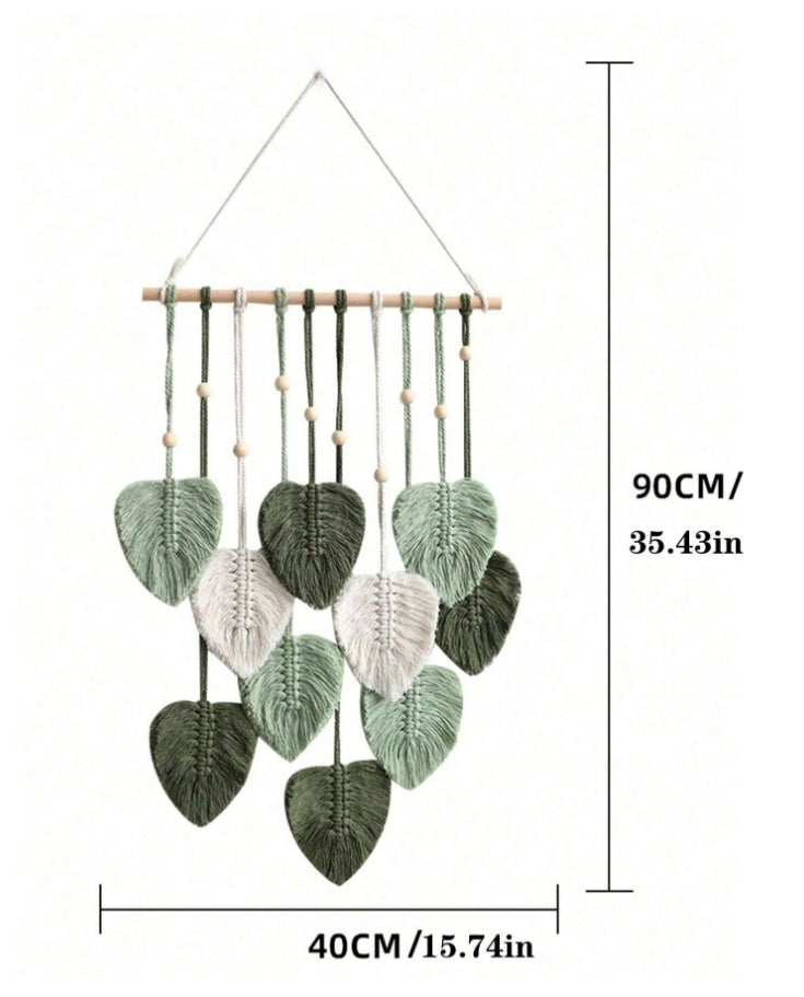 🍃 Woven Leaf Design Wall Hanging 🍃