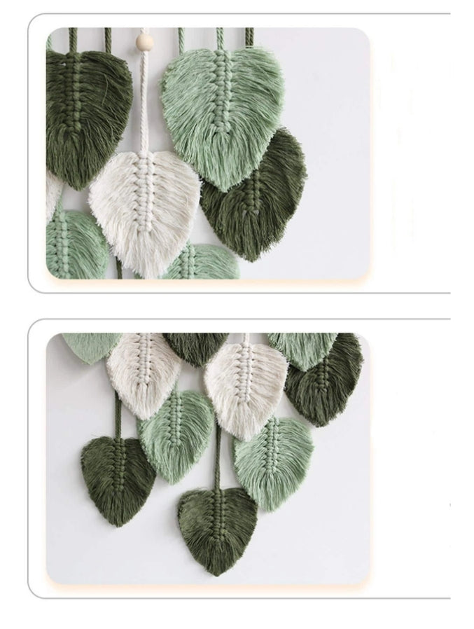 🍃 Woven Leaf Design Wall Hanging 🍃