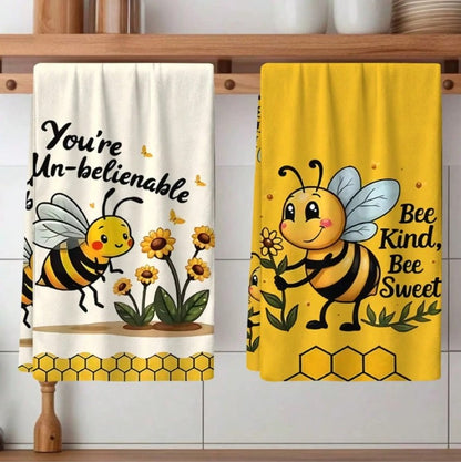 🐝 Bee Pattern Dish Towels 🐝