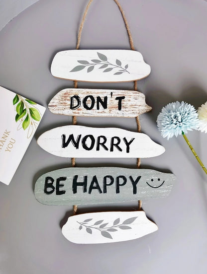 🌈 Don't Worry Be Happy Hanging Wall Decoration 🌈