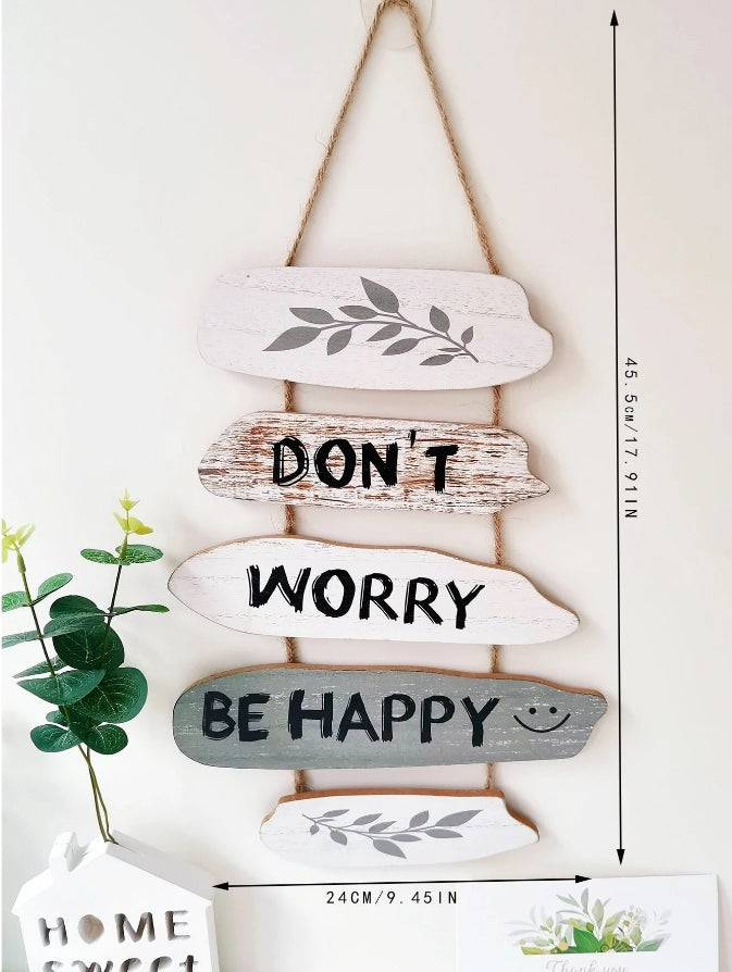 🌈 Don't Worry Be Happy Hanging Wall Decoration 🌈