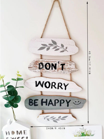 🌈 Don't Worry Be Happy Hanging Wall Decoration 🌈