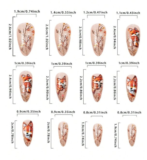 🦊🍂 Adorable Fox Nails 🍂🦊