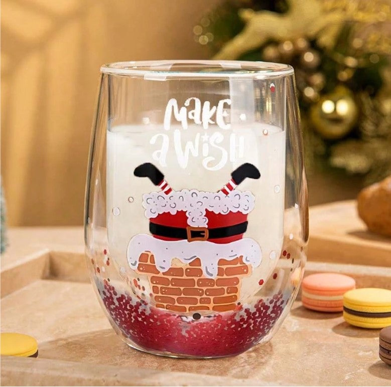 4pc Christmas Santa Glass Set