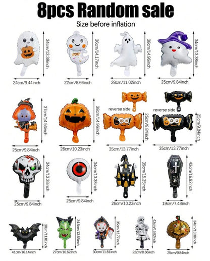 Halloween - 8pc Random Balloon Set