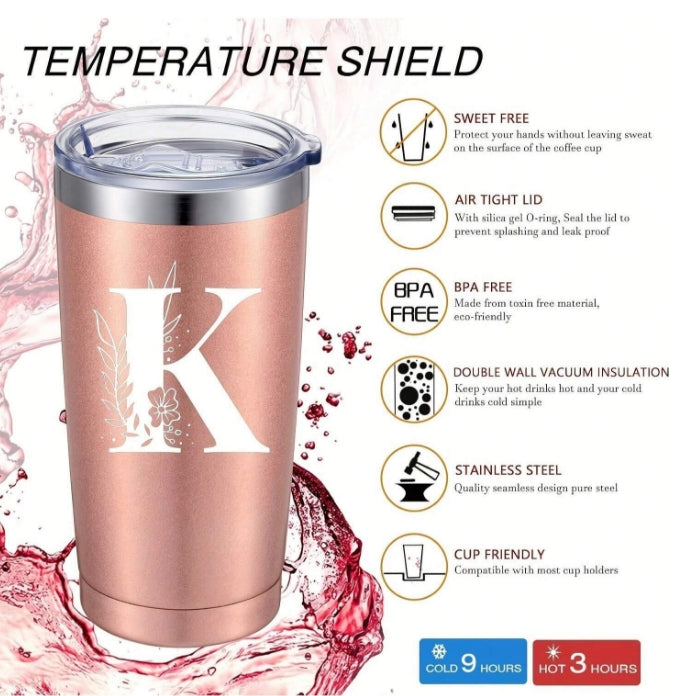 20oz Initial Insulated Stainless Steel Tumbler