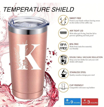 20oz Initial Insulated Stainless Steel Tumbler