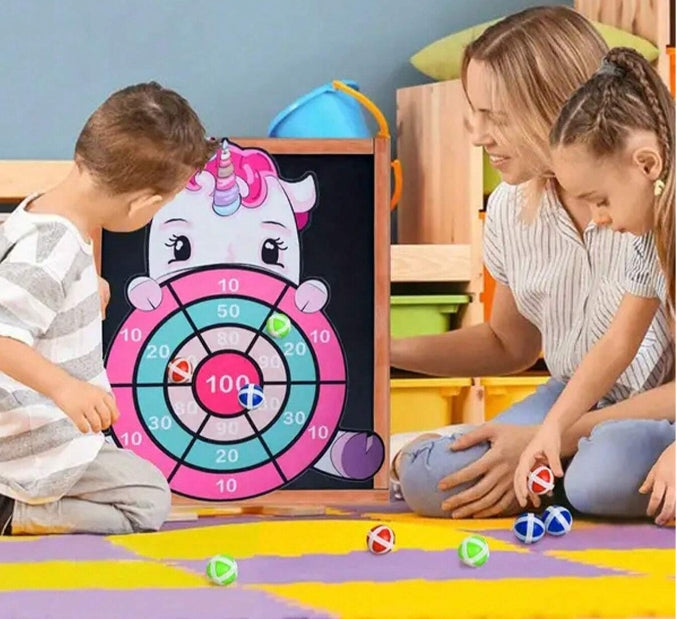 🎯🦄 Cartoon Dart Board Game Set 🦄🎯