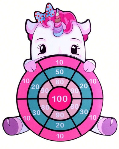 🎯🦄 Cartoon Dart Board Game Set 🦄🎯