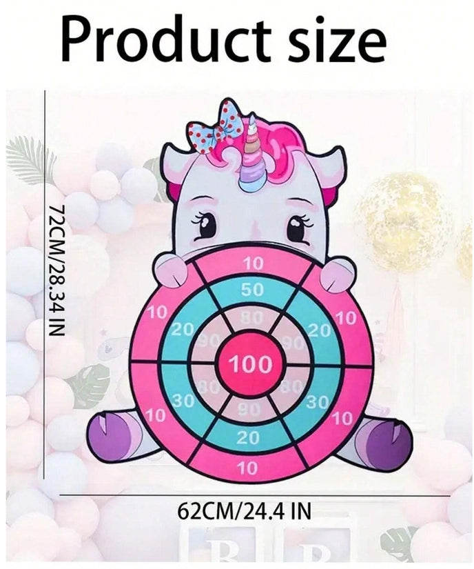 🎯🦄 Cartoon Dart Board Game Set 🦄🎯