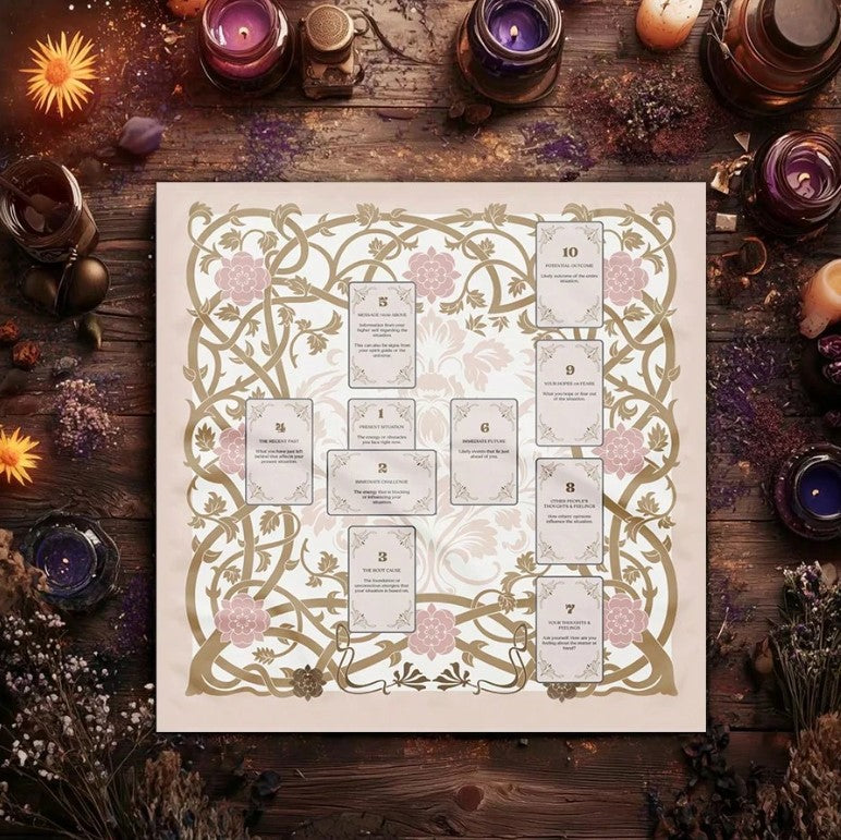 🔮 Celtic Cross Spread Cloth & Bag 🔮