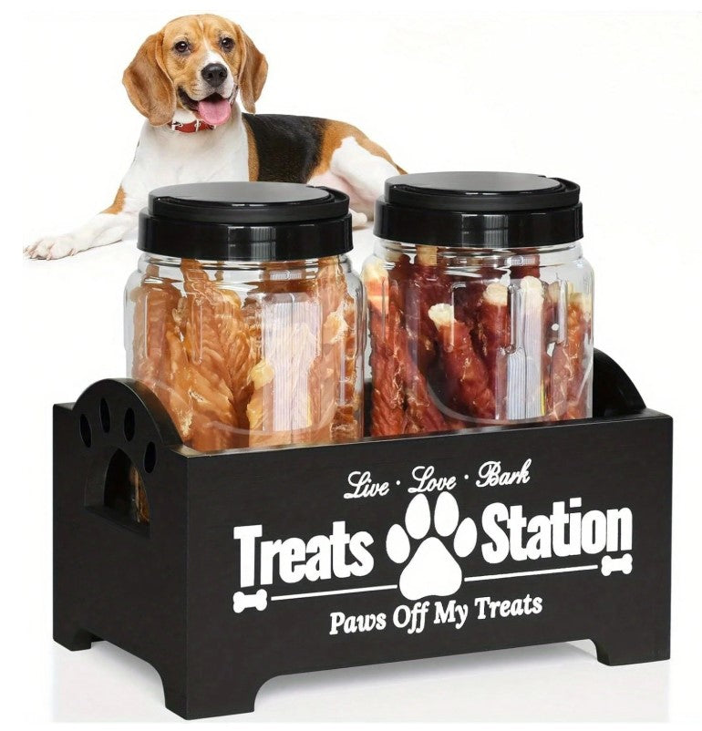 🐾  Wooden Pet Snack Station 🐾