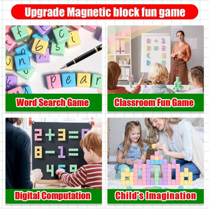 🧲🌈 Pastel Magnetic Building Blocks Set 🌈🧲
