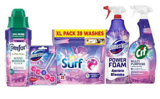 Aurora Blooms Winter Cleaning & Laundry 5 Piece Bundle