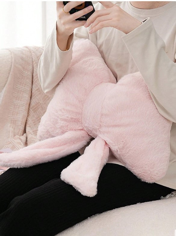 🎀 Pink Bow Decorative Throw Pillow 🎀