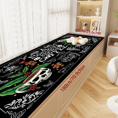 ☕💀  Skull & Coffee Heat Resistant Mat  💀☕