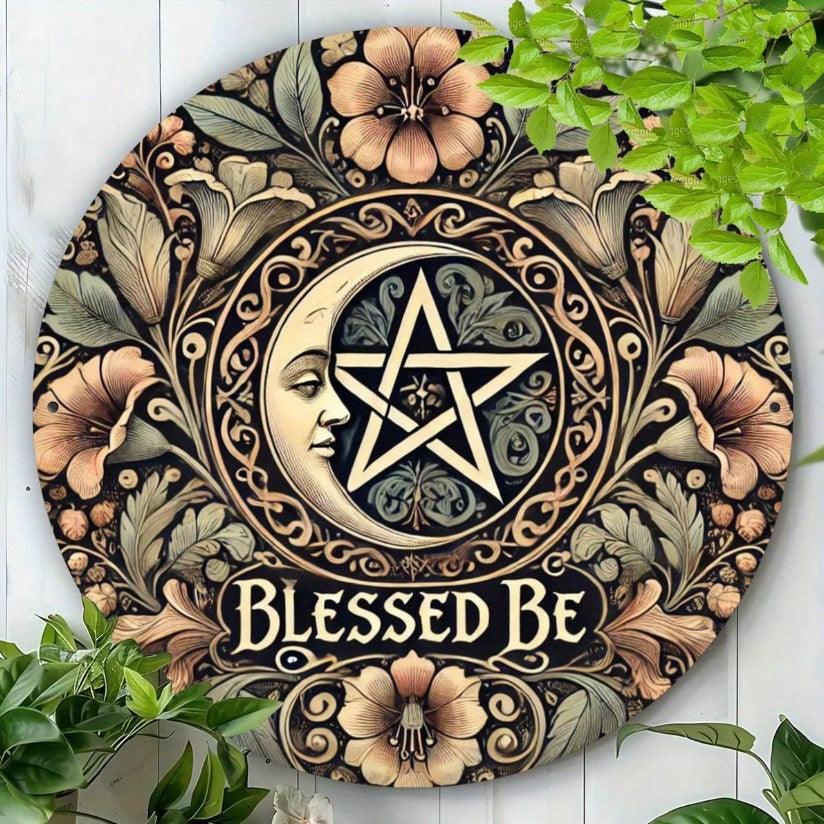 🌙 Blessed Be Metal Sign 🌙