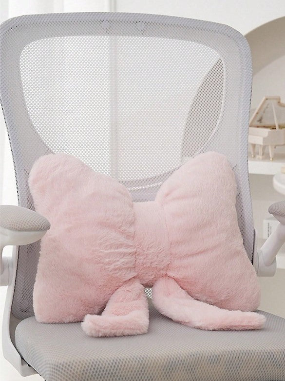 🎀 Pink Bow Decorative Throw Pillow 🎀