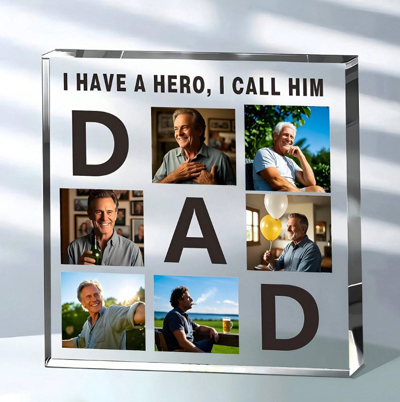 🦸 Dad Personalised Acrylic Plaque