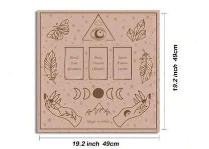 🔮 Tarot Table Cloth – Past, Present, Future 🔮