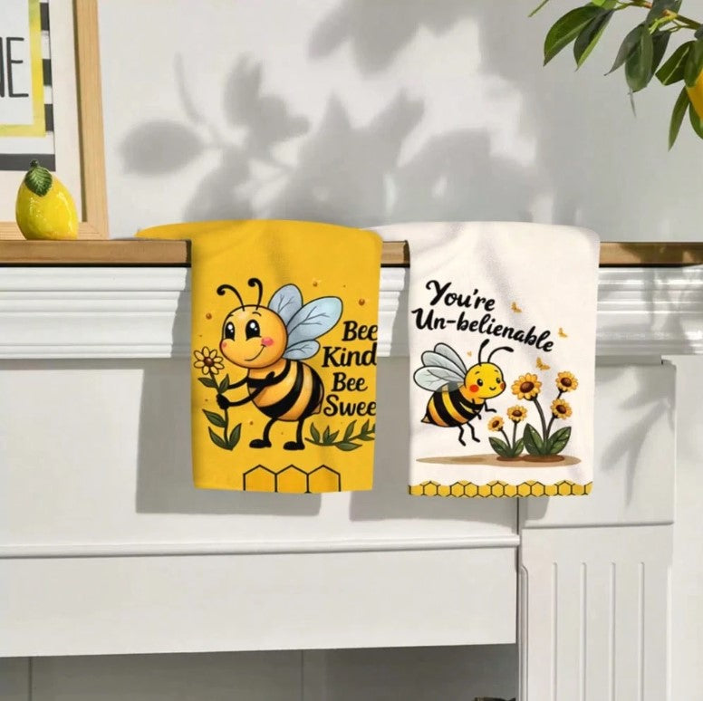 🐝 Bee Pattern Dish Towels 🐝