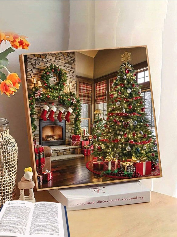 🎄 Traditional Christmas Tree Scene Diamond Painting 🎄