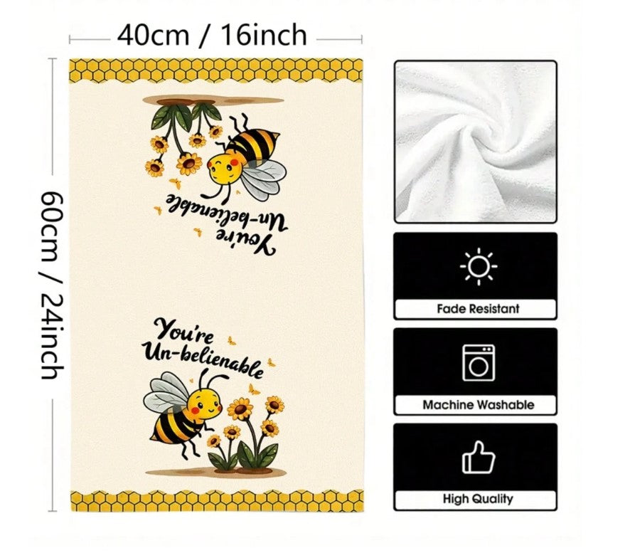 🐝 Bee Pattern Dish Towels 🐝
