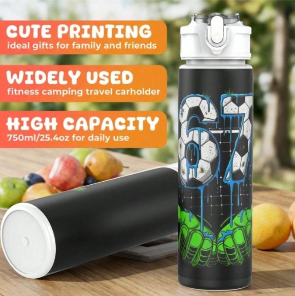 ⚽ 6 7 Football Water Bottle ⚽