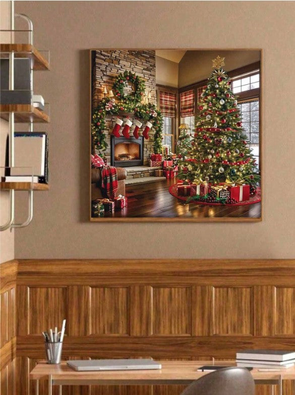 🎄 Traditional Christmas Tree Scene Diamond Painting 🎄