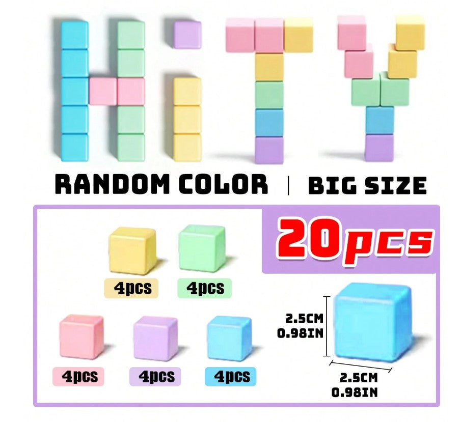 🧲🌈 Pastel Magnetic Building Blocks Set 🌈🧲