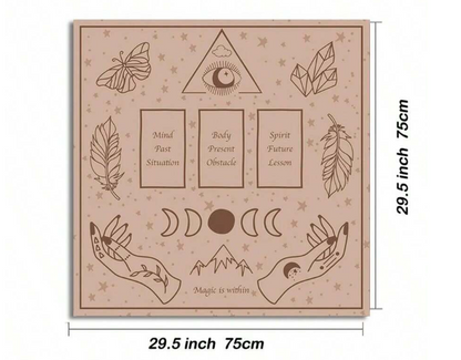 🔮 Tarot Table Cloth – Past, Present, Future 🔮