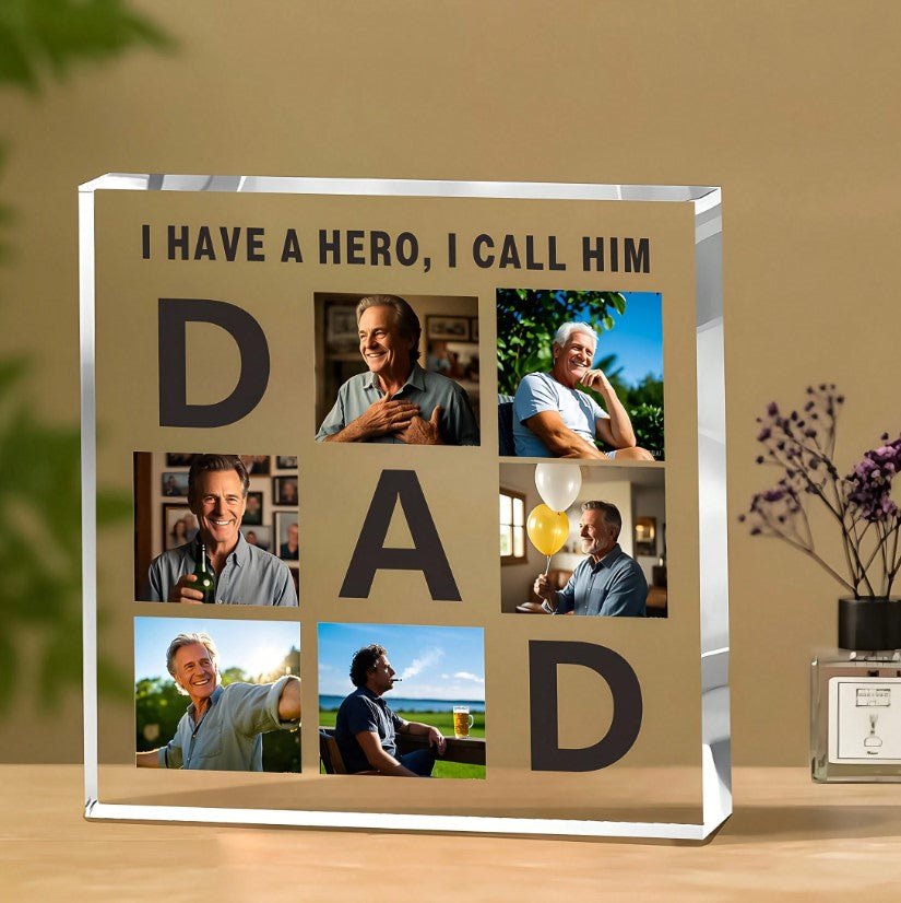 🦸 Dad Personalised Acrylic Plaque