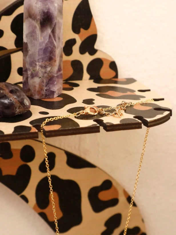 🐆🎀 Leopard Bow Wall Shelf 🎀🐆
