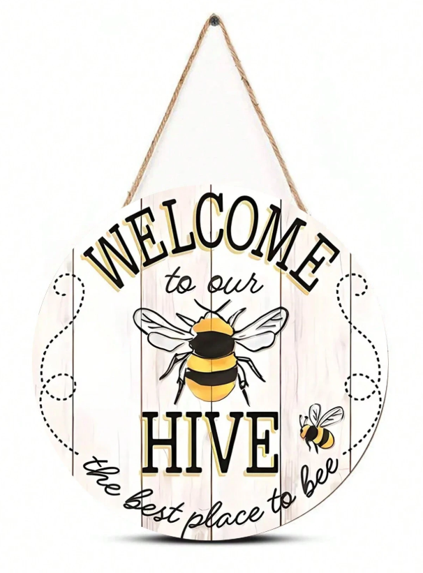 🐝 Welcome To Our Hive... Wooden Sign 🐝