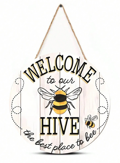 🐝 Welcome To Our Hive... Wooden Sign 🐝