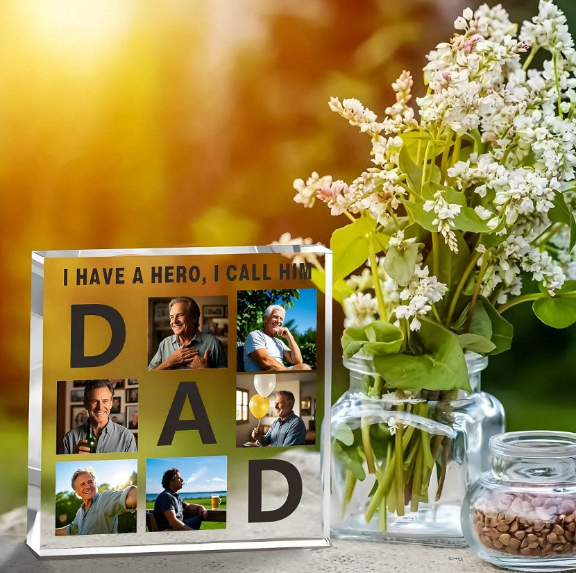 🦸 Dad Personalised Acrylic Plaque